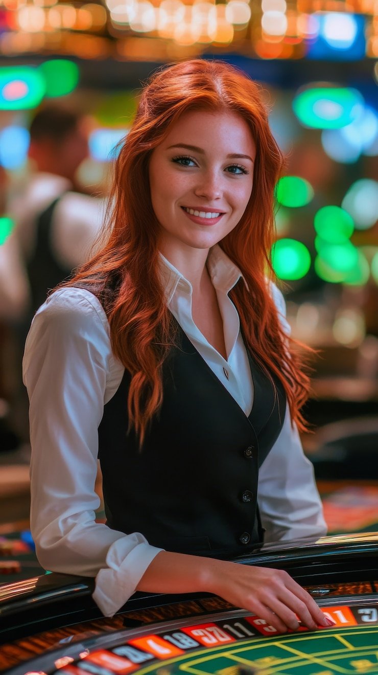 Tampilan meja live dealer blackjack fosilqq di layar smartphone